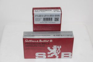 AMUNICJA 6,5 mm CREEDMOOR HPBT 9,2 g. 142 grs. S&B
