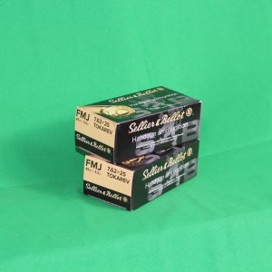 AMUNICJA 7,62x25 mm TOKAREV FMJ 85 grs. 5,5 g. S&B
