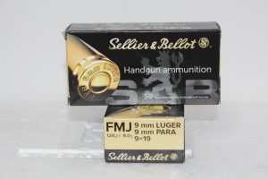 AMUNICJA 9 mm LUGER FMJ 124 grs. 8,0 g. S&B