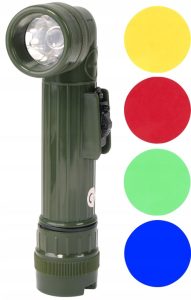 MIL-TEC latarka kątowa średnia 17 cm olive