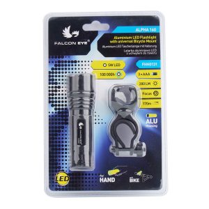 MACTRONIC latarka ręczna ALPHA 160 Falcon Eye z focusem 280 lm z uchwytem rowerowym FHH0131